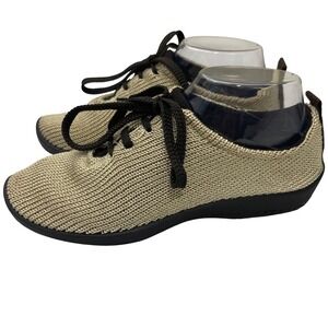Arcopedico LS Knit Slip On Sneakers Beige Womens 37/6.5 Casual Comfort Shoes